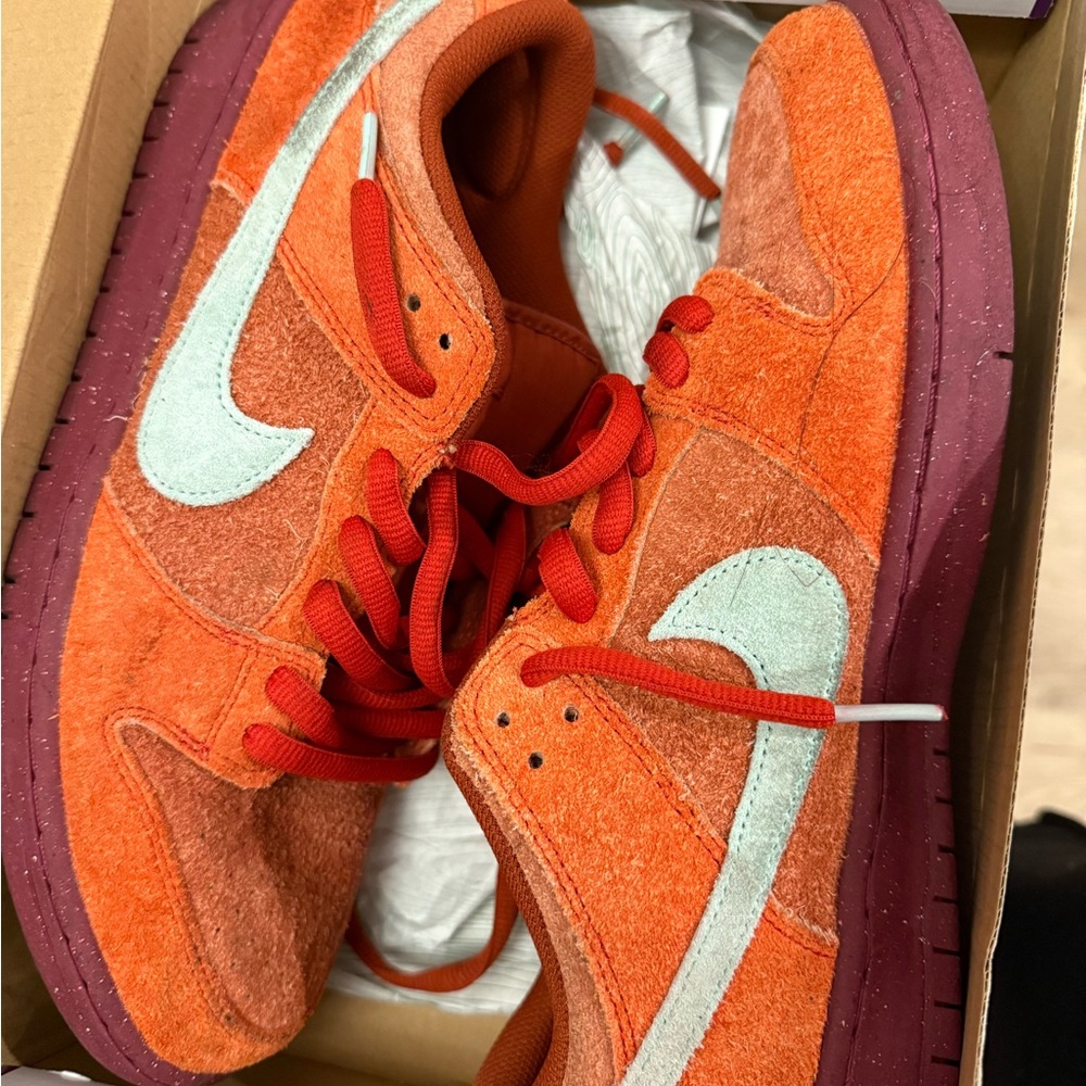 Nike Orange and Purple Athletic Shoes